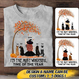 Personalized It 's The Most Wonderful Time Of The Year Fall Dog Tshirt Printed QTVQ2308