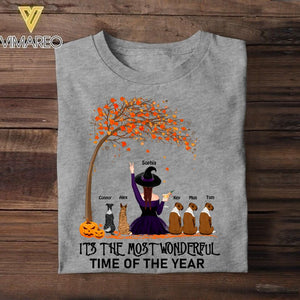 Personalized It 's The Most Wonderful Time Of The Year Fall Dog Tshirt Printed QTVQ2308