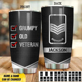 Personalized Australian Grumpy Old Veteran Tumbler Printed QTDT2208