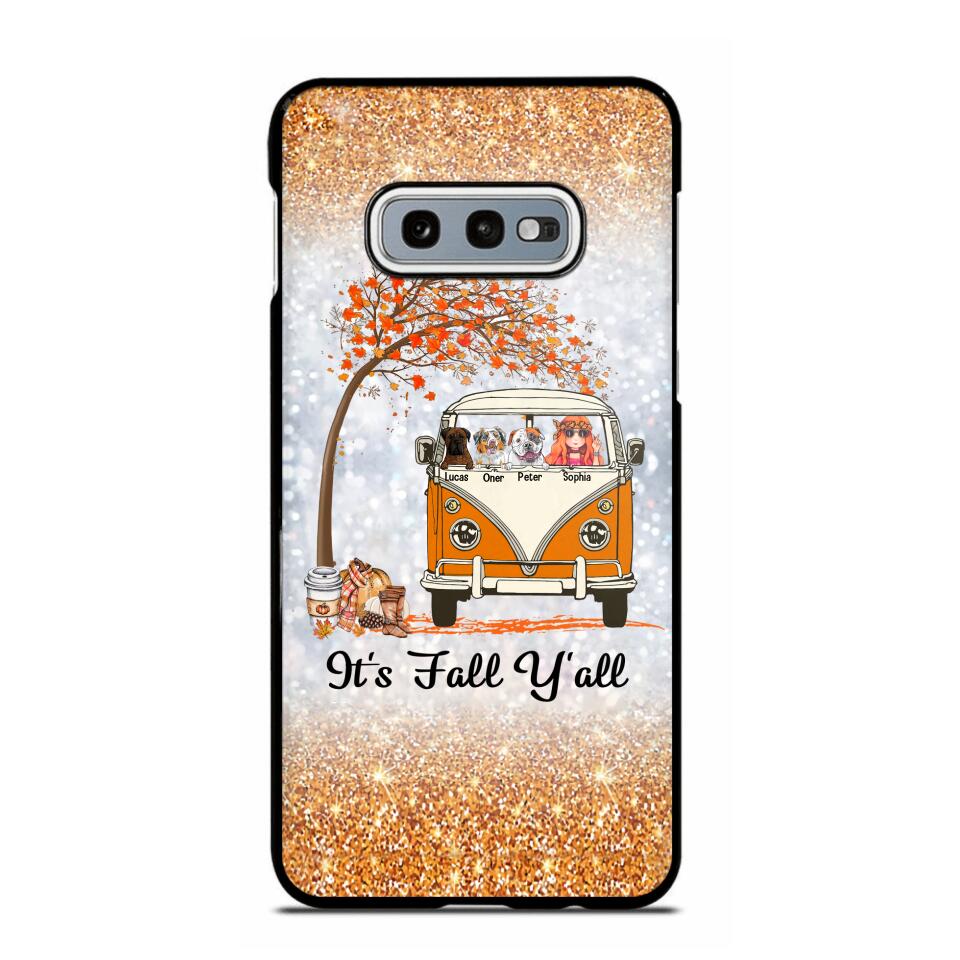 Personalized It's The Most Wonderful Time Of The Year Fall Y'all Dog Phonecase Printed QTVQ2408
