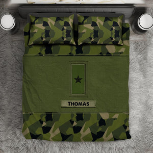 Personalized Swedish Veterans/Soldier Bedding Set Printed 22AUG-MA23