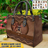 Personalized Dog Lover Leather Bag Printed NQVQ2408