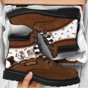 Personalized Dog Lover All Season Boots Printed 22AUG-HQ25