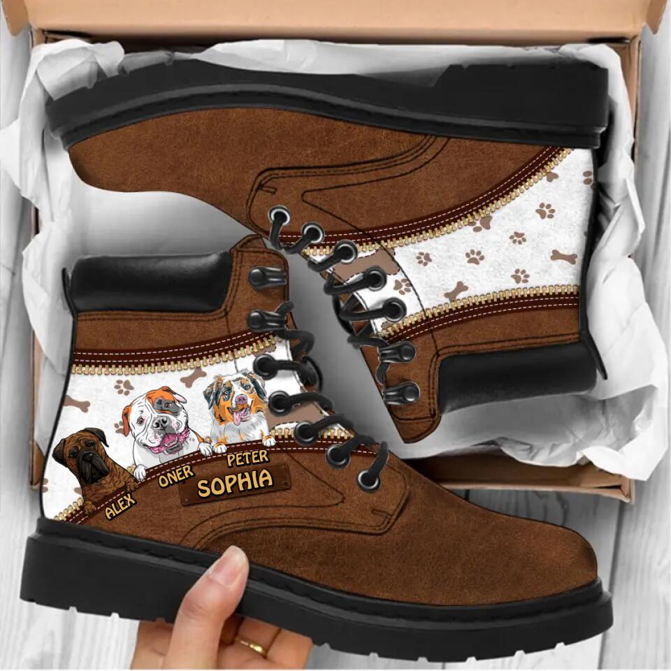 Personalized Dog Lover All Season Boots Printed 22AUG-HQ25