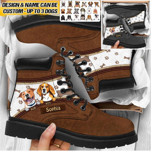 Personalized Dog Lover All Season Boots Printed 22AUG-HQ25