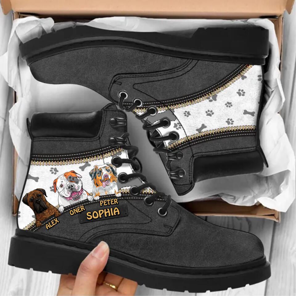 Personalized Dog Lover All Season Boots Printed 22AUG-HQ25