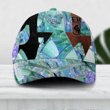 Personalized Dog Mom Colorful Sparkling 3D Cap Printed NQDT2508