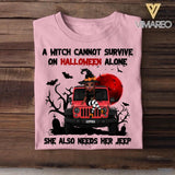 Personalized Jeep Girl Halloween Tshirt Printed 22AUG-HY26