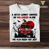 Personalized Jeep Girl Halloween Tshirt Printed 22AUG-HY26