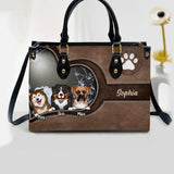 Personalized Love Dog Custom Leather Bag Printed NQVQ2708