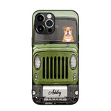 Personalized Jeep Dog Phone Case Printed 22AUG-DT29