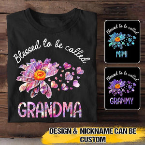 Personalized Blessed To Be Call Color Tshirt Printed QTVQ3008
