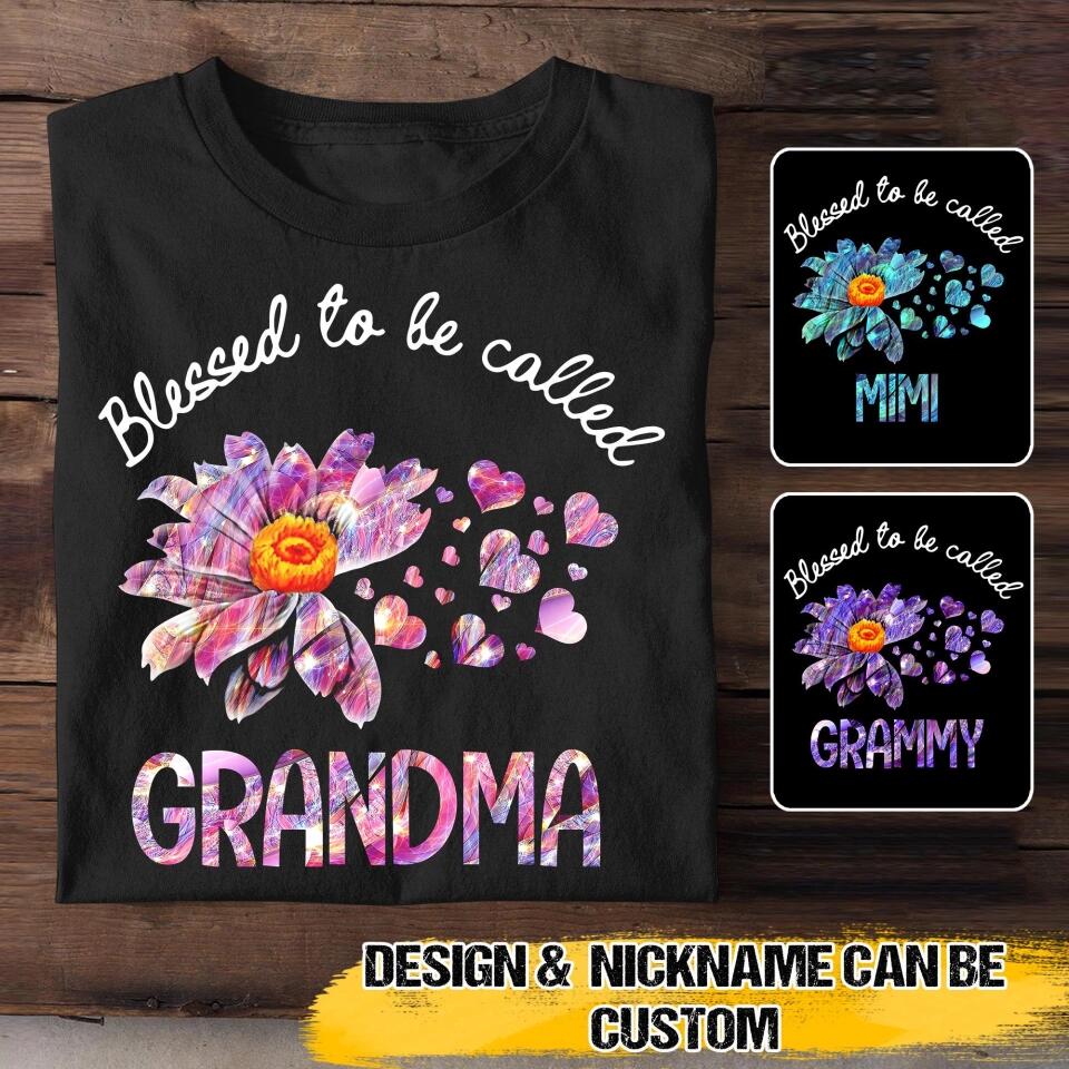 Personalized Blessed To Be Call Color Tshirt Printed QTVQ3008