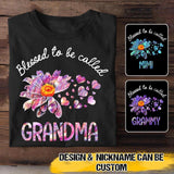 Personalized Blessed To Be Call Color Tshirt Printed QTVQ3008