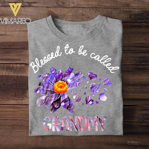 Personalized Blessed To Be Call Color Tshirt Printed QTVQ3008