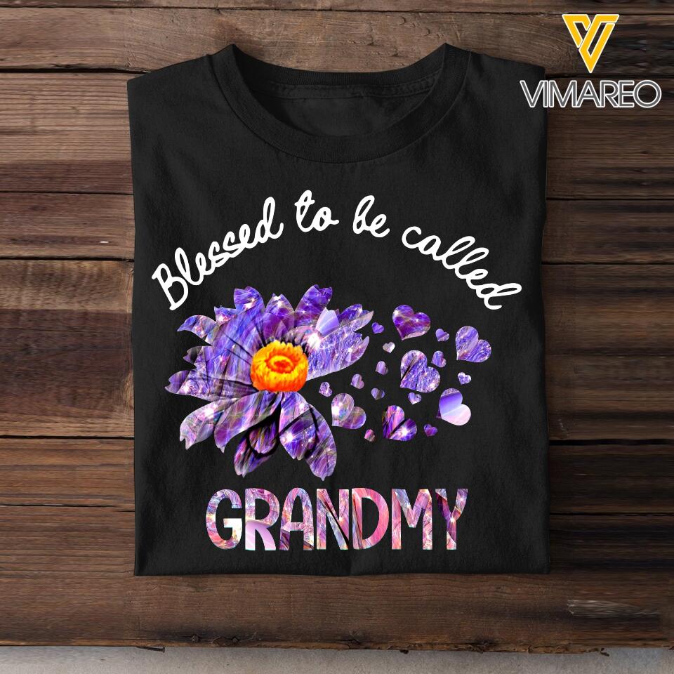 Personalized Blessed To Be Call Color Tshirt Printed QTVQ3008