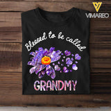 Personalized Blessed To Be Call Color Tshirt Printed QTVQ3008
