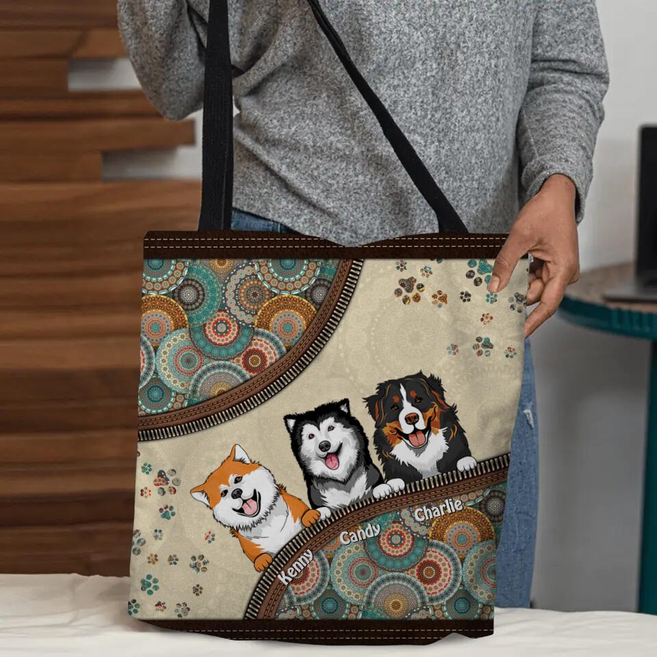 Personalized Dog Tote Bag Printed NQDT3008