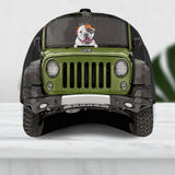 Personalized Jeep Dog Peaked Cap 3D Printed 22AUG-DT30