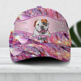 Personalized Dog Colorful Sparkling 3D Cap Printed 22AUG-HY30
