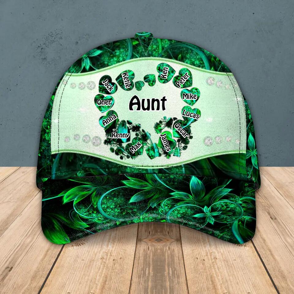 Personalized Aunt Kid Colorful Sparkling 3D Cap Printed 22AUG-DT30