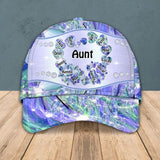Personalized Aunt Kid Colorful Sparkling 3D Cap Printed 22AUG-DT30