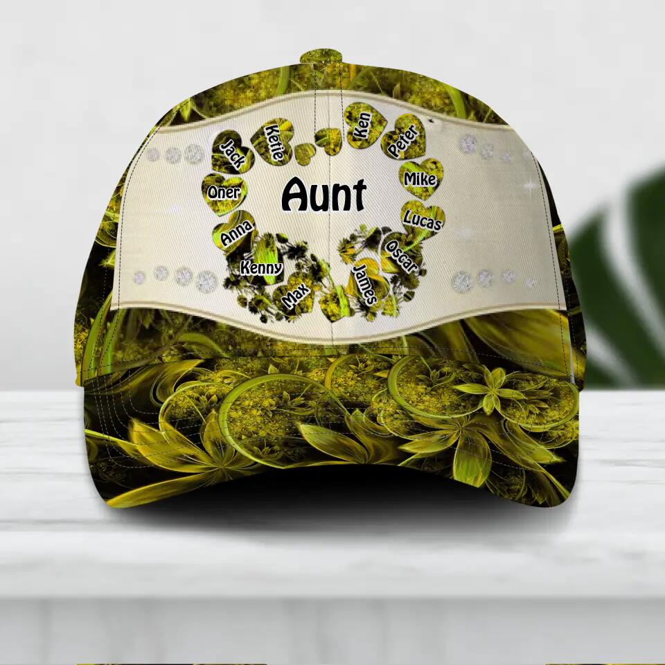 Personalized Aunt Kid Colorful Sparkling 3D Cap Printed 22AUG-DT30
