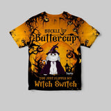 PERSONALIZED HALLOWEEN CAT 3D TSHIRT PRINTED QTVQ3108