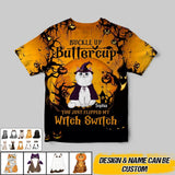 PERSONALIZED HALLOWEEN CAT 3D TSHIRT PRINTED QTVQ3108