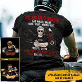 Personalized As An Old Biker I Do What I Want Except I Gotta Ask My Granddaughter or Grandson Tshirt Printed QTDT0509