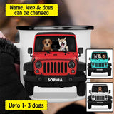 Personalized Jeep Dog Steel Mug 12Oz Printed 22SEP-HY05