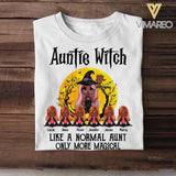 Personalized Auntie Witch Like A Normal Aunt Only More Magical Halloween Tshirt Printed 22SEP-HQ05