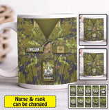 Personalized Canadian Veterans/Soldier Ceramic Mug Printed 22SEP-HY06