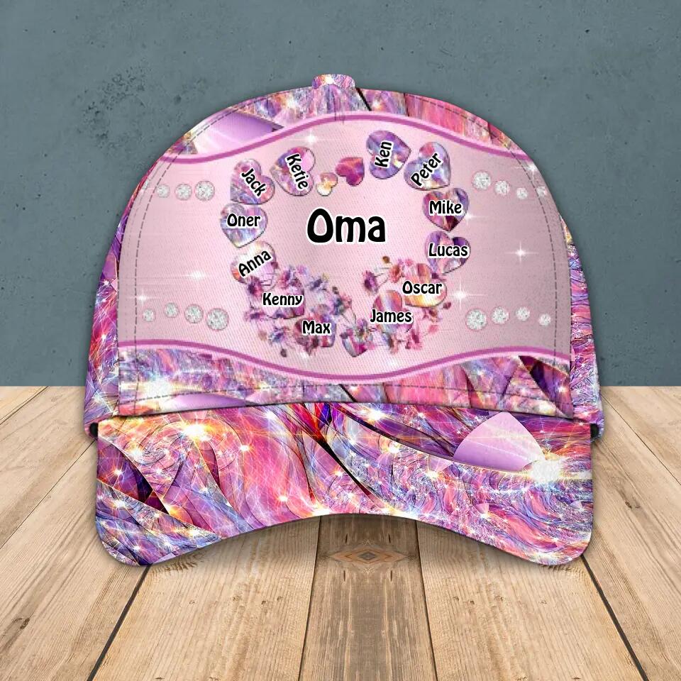Personalized German Grandma Kid Colorful Sparkling 3D Cap Printed 22SEP-HY07
