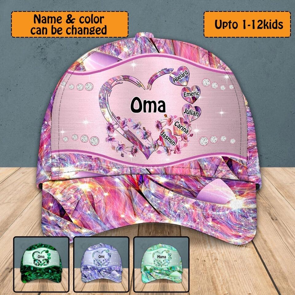 Personalized German Grandma Kid Colorful Sparkling 3D Cap Printed 22SEP-HY07