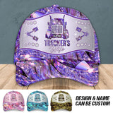 Personalized Trucker Wife Colorful Sparkling 3D Cap Printed 22SEP-HQ07