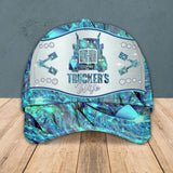 Personalized Trucker Wife Colorful Sparkling 3D Cap Printed 22SEP-HQ07