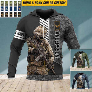 Personalized Canadian Solider/ Veteran 3D Hoodie Printed QTVQ0809