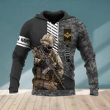 Personalized Canadian Solider/ Veteran 3D Hoodie Printed QTVQ0809