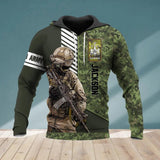 Personalized Canadian Solider/ Veteran 3D Hoodie Printed QTVQ0809