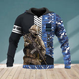 Personalized Australian Solider/ Veteran 3D Hoodie Printed QTVQ0809