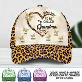 Personalized Blessed To Be Called Grandma Kid Heart 3D Cap Printed 22SEP-DT08