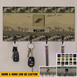 Personalized French Veterans/Soldier Key Holder Printed 22SEP-HQ10