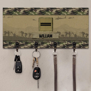 Personalized French Veterans/Soldier Key Holder Printed 22SEP-HQ10
