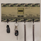 Personalized French Veterans/Soldier Key Holder Printed 22SEP-HQ10