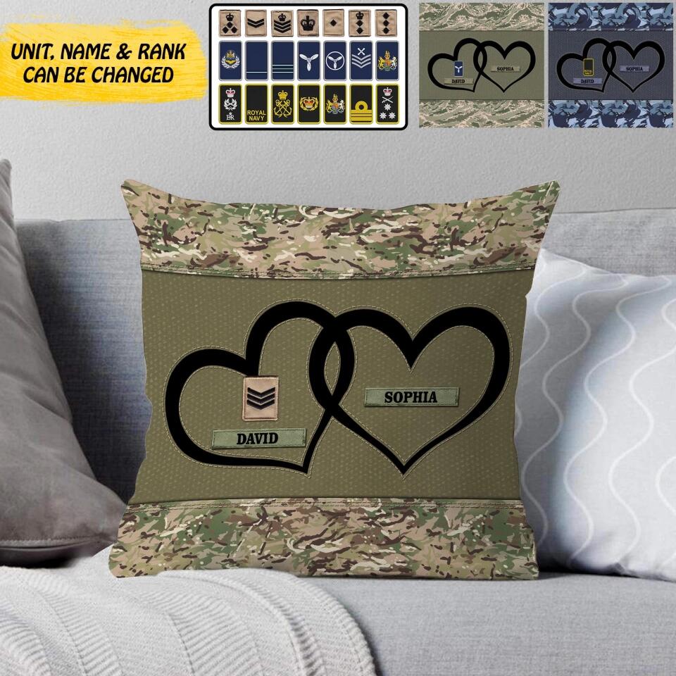 Personalized British Veterans/Soldier Pillow Printed 22SEP-DT10