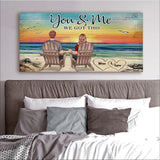 Personalized Back View Woman Sitting Beach Landscape You & Me We Got This Canvas Printed 22SEP-HQ10