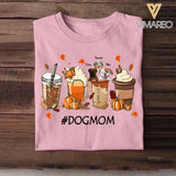 Personalized Dog Mom Coffee Fall Tshirt Printed QTMA1209