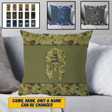 Personalized Australian Veterans/Soldier Spartan Camo Pillow Printed 22SEP-HY12