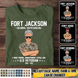 Personalized US Military Veterans's/Soldier Tshirt Printed 22SEP-HQ12